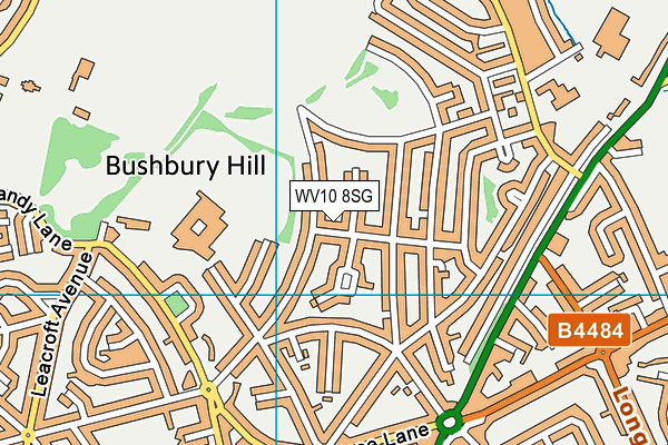 WV10 8SG map - OS VectorMap District (Ordnance Survey)