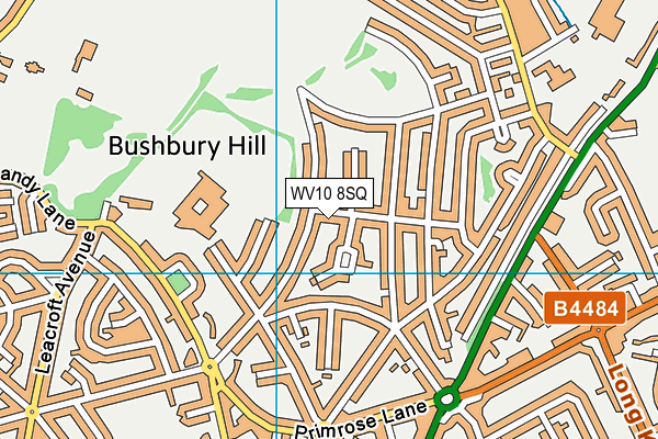 WV10 8SQ map - OS VectorMap District (Ordnance Survey)