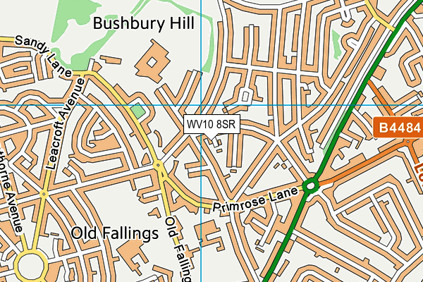 WV10 8SR map - OS VectorMap District (Ordnance Survey)