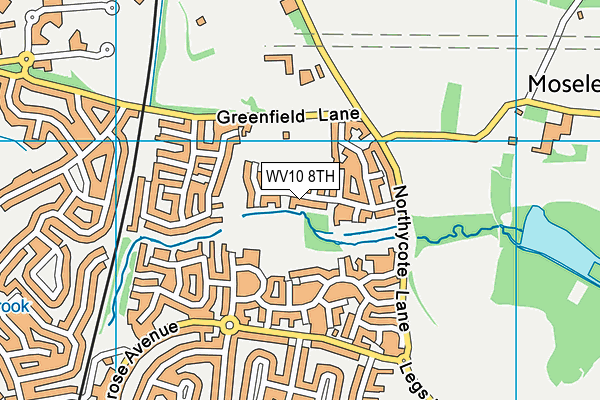 WV10 8TH map - OS VectorMap District (Ordnance Survey)