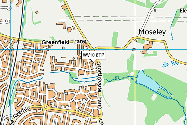 WV10 8TP map - OS VectorMap District (Ordnance Survey)