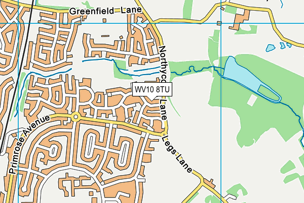 WV10 8TU map - OS VectorMap District (Ordnance Survey)