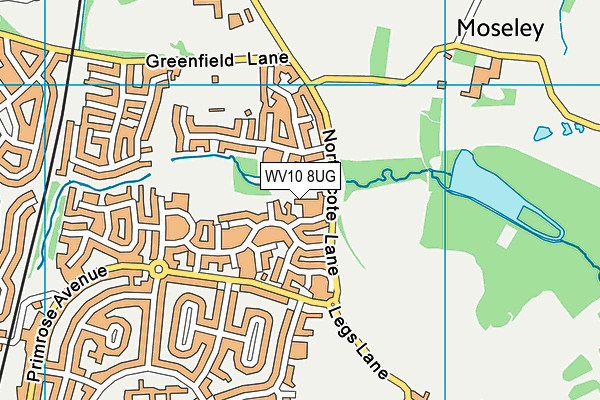 WV10 8UG map - OS VectorMap District (Ordnance Survey)