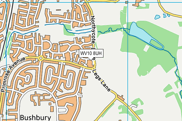 WV10 8UH map - OS VectorMap District (Ordnance Survey)