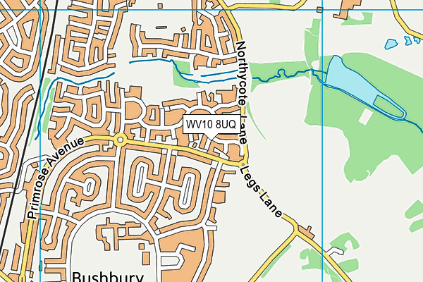 WV10 8UQ map - OS VectorMap District (Ordnance Survey)