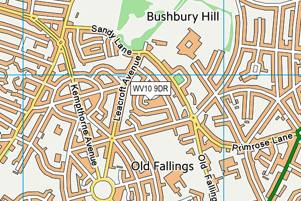 WV10 9DR map - OS VectorMap District (Ordnance Survey)