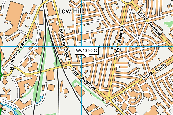 WV10 9GG map - OS VectorMap District (Ordnance Survey)