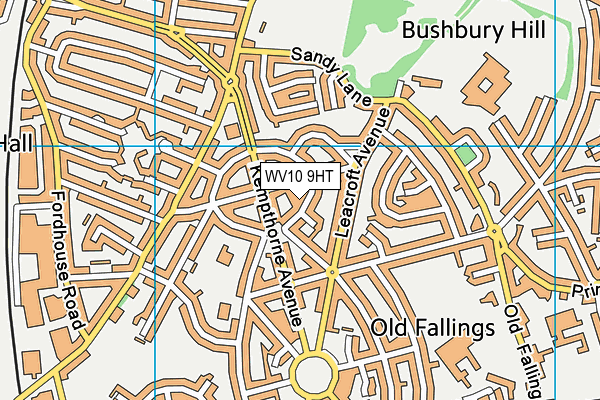 WV10 9HT map - OS VectorMap District (Ordnance Survey)