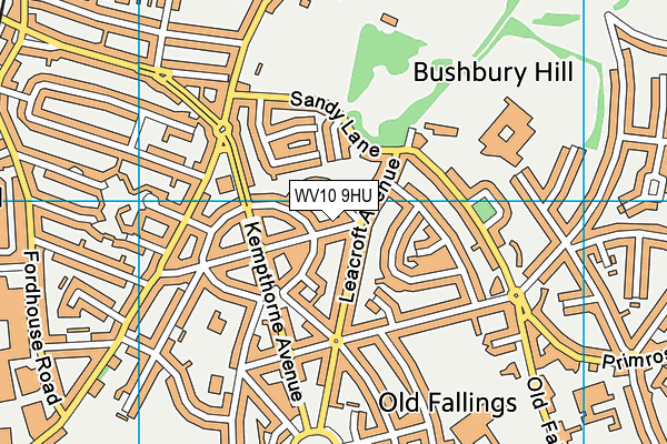 WV10 9HU map - OS VectorMap District (Ordnance Survey)