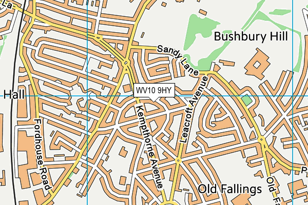 WV10 9HY map - OS VectorMap District (Ordnance Survey)