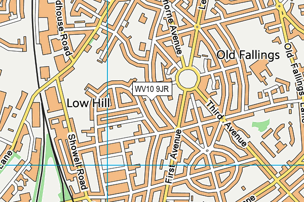 WV10 9JR map - OS VectorMap District (Ordnance Survey)