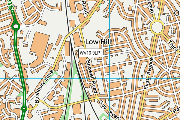 WV10 9LP map - OS VectorMap District (Ordnance Survey)