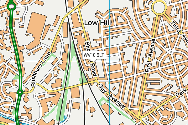 WV10 9LT map - OS VectorMap District (Ordnance Survey)