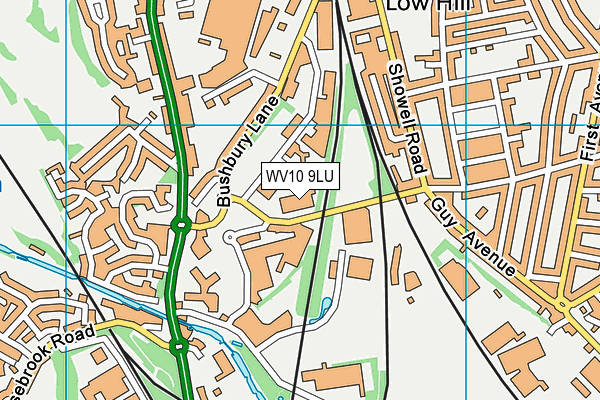 WV10 9LU map - OS VectorMap District (Ordnance Survey)