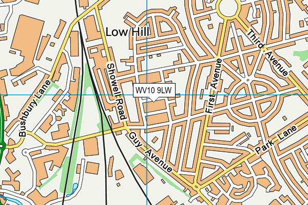 WV10 9LW map - OS VectorMap District (Ordnance Survey)