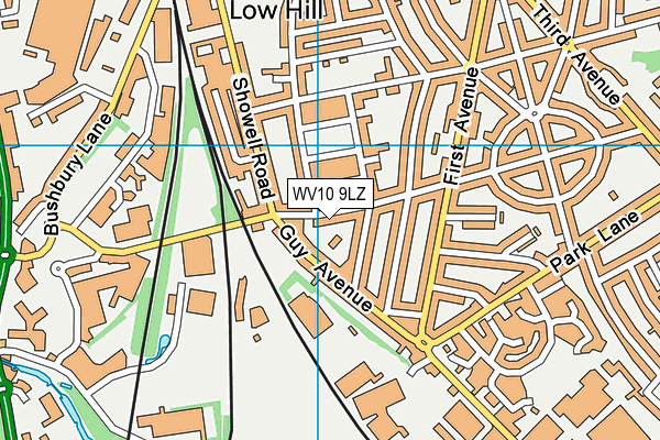 WV10 9LZ map - OS VectorMap District (Ordnance Survey)