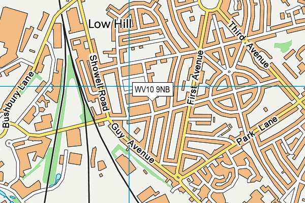 WV10 9NB map - OS VectorMap District (Ordnance Survey)