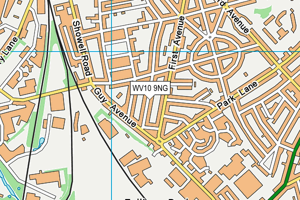 WV10 9NG map - OS VectorMap District (Ordnance Survey)