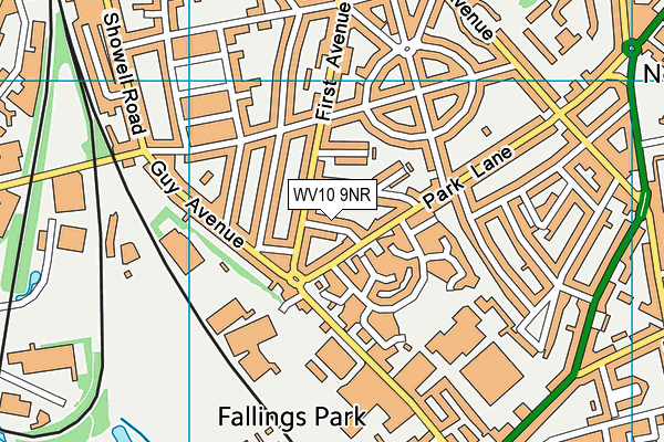 WV10 9NR map - OS VectorMap District (Ordnance Survey)