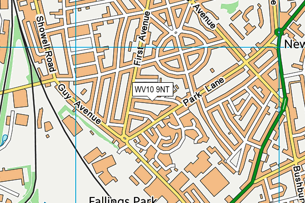 WV10 9NT map - OS VectorMap District (Ordnance Survey)