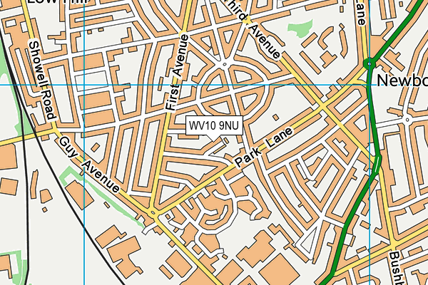 WV10 9NU map - OS VectorMap District (Ordnance Survey)