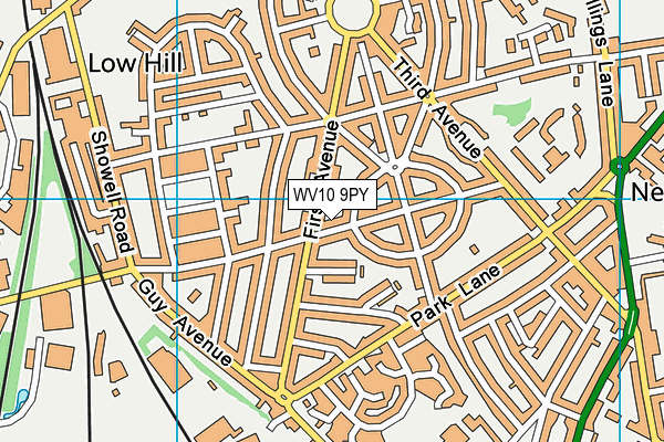 WV10 9PY map - OS VectorMap District (Ordnance Survey)