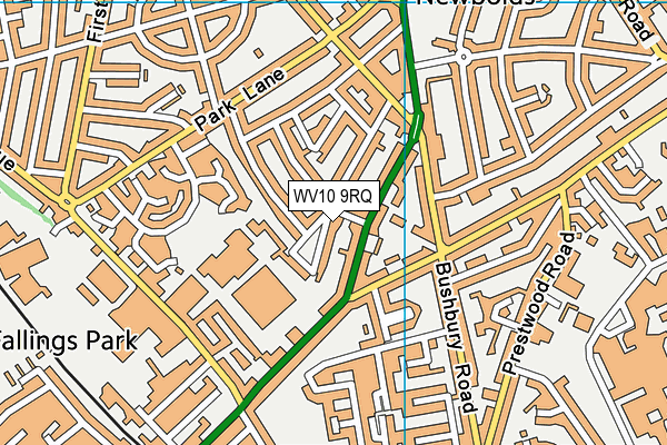 WV10 9RQ map - OS VectorMap District (Ordnance Survey)