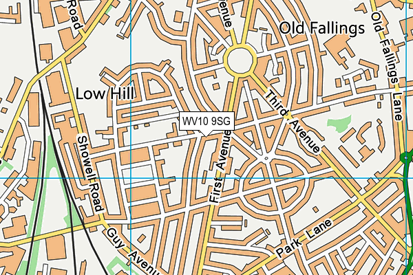 WV10 9SG map - OS VectorMap District (Ordnance Survey)