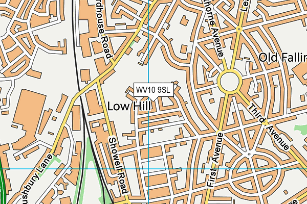 WV10 9SL map - OS VectorMap District (Ordnance Survey)