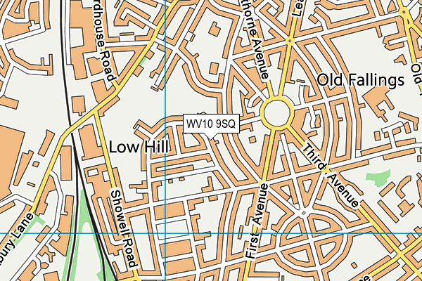 WV10 9SQ map - OS VectorMap District (Ordnance Survey)