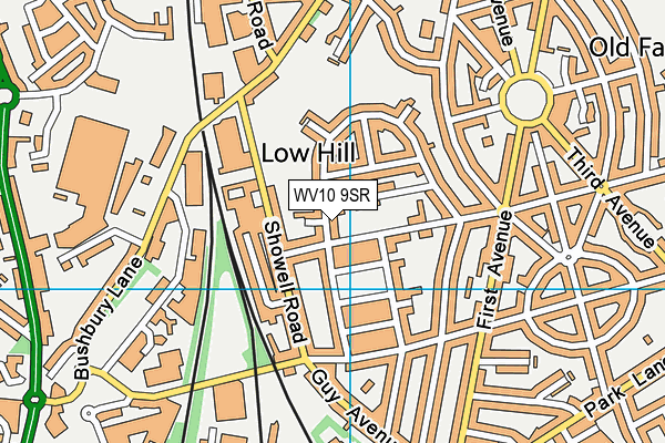 WV10 9SR map - OS VectorMap District (Ordnance Survey)