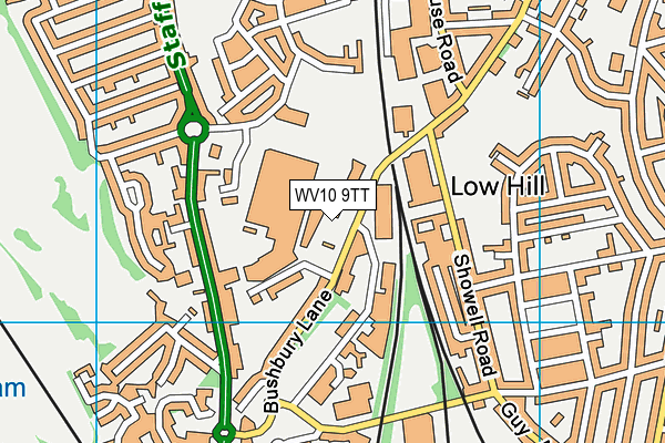 WV10 9TT map - OS VectorMap District (Ordnance Survey)