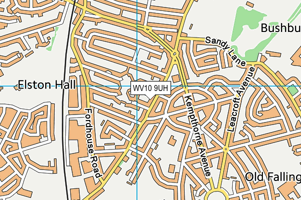 WV10 9UH map - OS VectorMap District (Ordnance Survey)