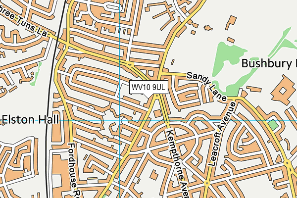 WV10 9UL map - OS VectorMap District (Ordnance Survey)