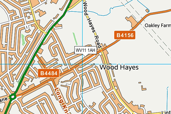 WV11 1AH map - OS VectorMap District (Ordnance Survey)