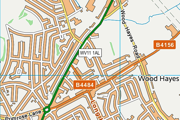 WV11 1AL map - OS VectorMap District (Ordnance Survey)