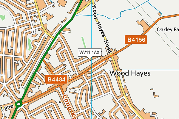 WV11 1AX map - OS VectorMap District (Ordnance Survey)