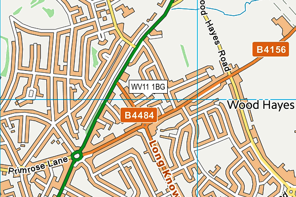 WV11 1BG map - OS VectorMap District (Ordnance Survey)