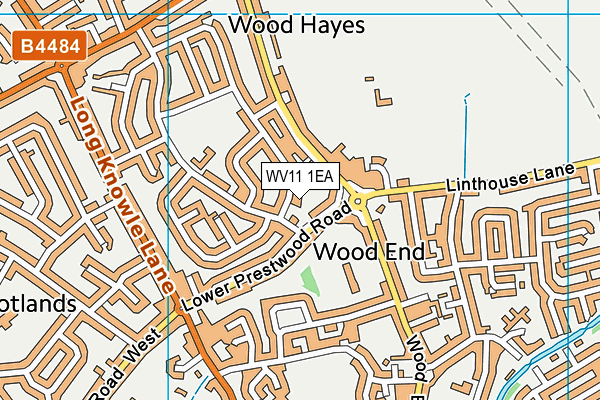 WV11 1EA map - OS VectorMap District (Ordnance Survey)