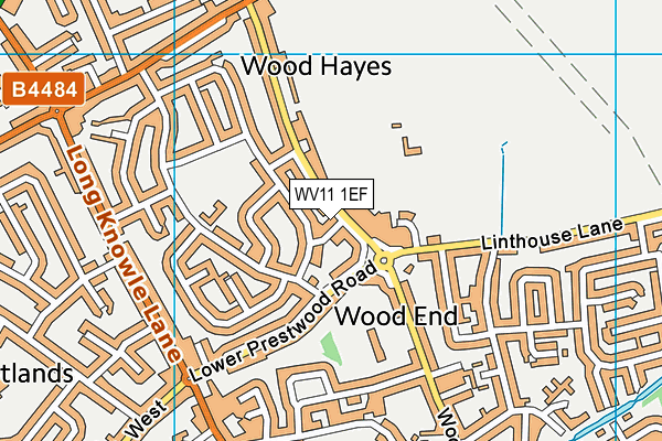 WV11 1EF map - OS VectorMap District (Ordnance Survey)