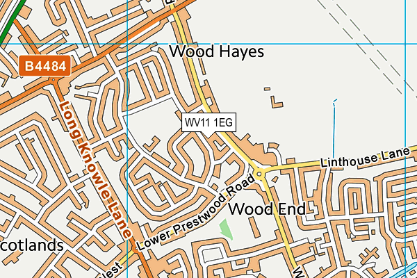 WV11 1EG map - OS VectorMap District (Ordnance Survey)
