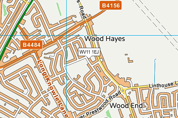 WV11 1EJ map - OS VectorMap District (Ordnance Survey)