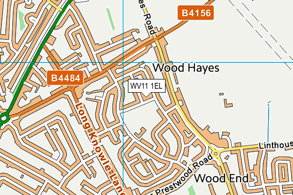 WV11 1EL map - OS VectorMap District (Ordnance Survey)