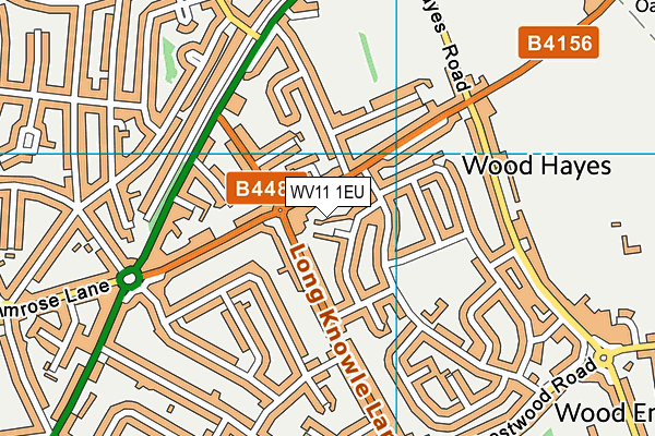WV11 1EU map - OS VectorMap District (Ordnance Survey)