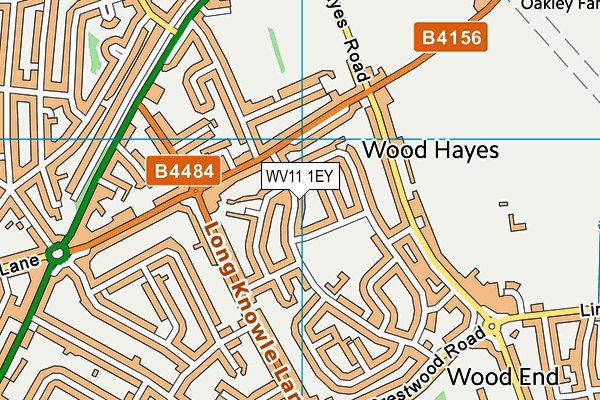 WV11 1EY map - OS VectorMap District (Ordnance Survey)