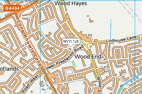 WV11 1JX map - OS VectorMap District (Ordnance Survey)