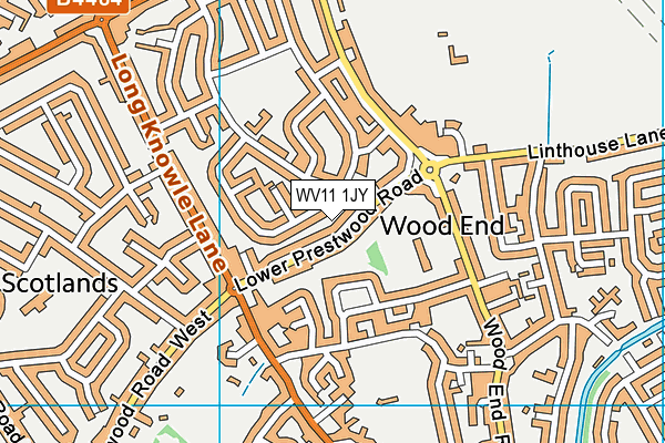 WV11 1JY map - OS VectorMap District (Ordnance Survey)