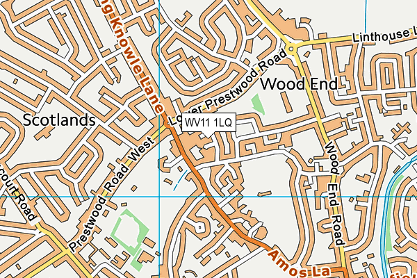 WV11 1LQ map - OS VectorMap District (Ordnance Survey)