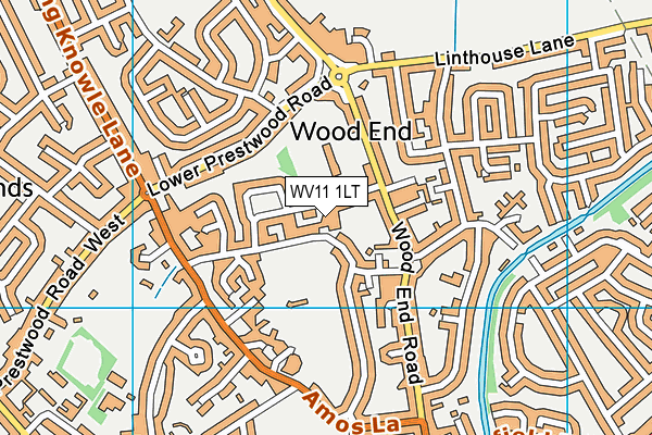 WV11 1LT map - OS VectorMap District (Ordnance Survey)