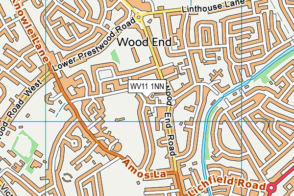 WV11 1NN map - OS VectorMap District (Ordnance Survey)